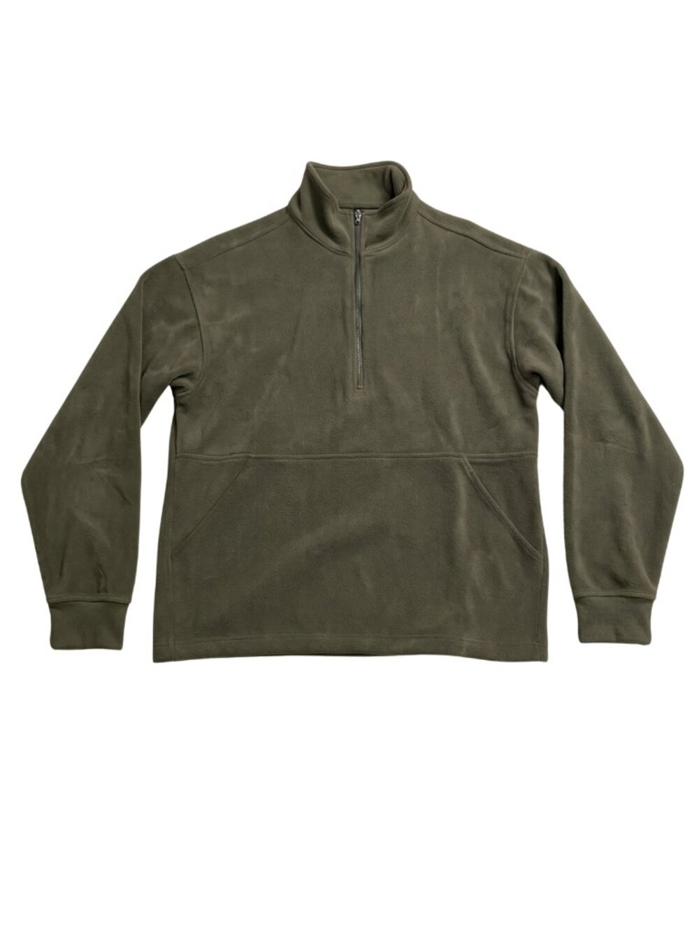 Banana Republic 1/4 Zip Fleece Pullover Olive Green Small